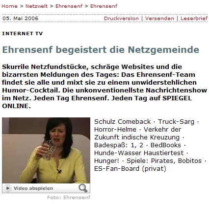Ehrensenf bei Spiegel Online