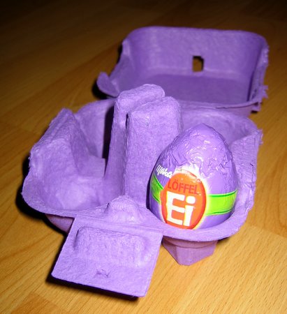 Frohe Ostern 2008 mit dem Löffel-Ei